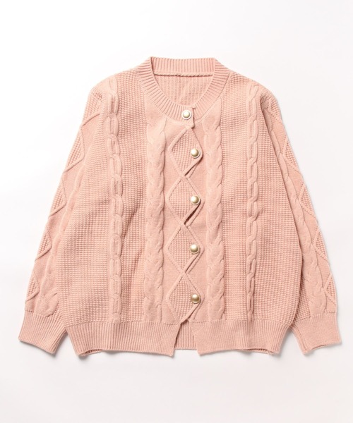 Burner(バーナー)の「【OKUOKU 0909】パールデザイン oku-tops-730671643316-53(ニット/セーター・レディース・ベージュ/ピンク/アイボリー/グレー・FREE)」の6枚目の写真