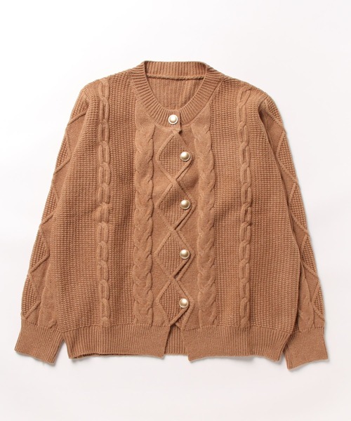 Burner(バーナー)の「【OKUOKU 0909】パールデザイン oku-tops-730671643316-53(ニット/セーター・レディース・ベージュ/ピンク/アイボリー/グレー・FREE)」の9枚目の写真