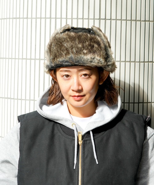 BEN DAVIS（ベンデイビス）の「【BEN DAVIS/ベンデイビス】フライトキャップ 　BDW-8686（キャップ・メンズ・ブラック/ベージュ・FREE）」の4枚目の写真