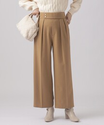 DRESKIP | 大人の高見え ウールフィール ワイドパンツ(その他パンツ)