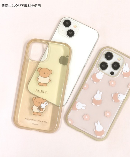 Miffy( ミッフィー)の「miffy/ミッフィー IIIIfit Clear iPhone 15/14/13 対応ケース(スマホケース/カバー・レディース・ベージュ/グレー/ライトピンク/マルチ/クリア・ONE SIZE)」の6枚目の写真