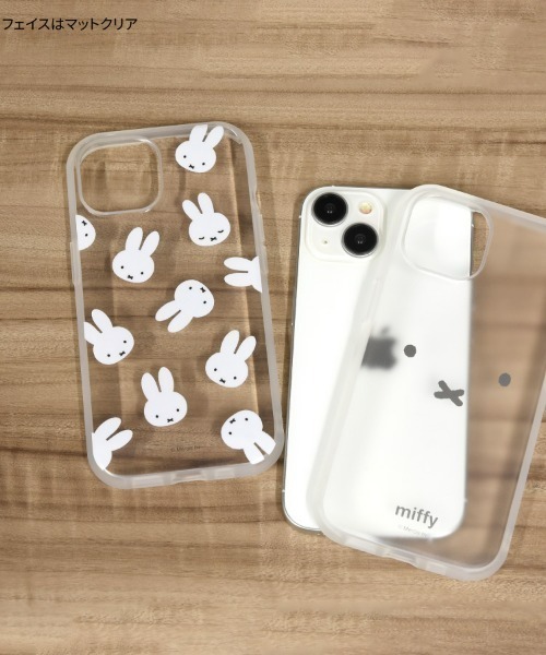 Miffy( ミッフィー)の「miffy/ミッフィー IIIIfit Clear iPhone 15/14/13 対応ケース(スマホケース/カバー・レディース・ベージュ/グレー/ライトピンク/マルチ/クリア・ONE SIZE)」の9枚目の写真