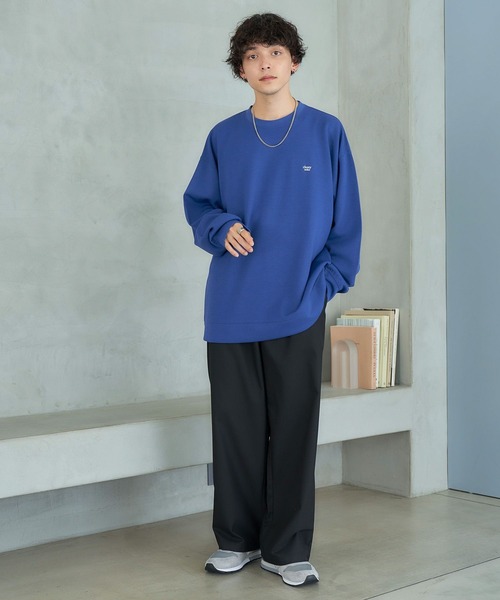 RAGEBLUE(レイジブルー)の「プチ刺繍/スムーステッククルーネックロンT(Tシャツ/カットソー・メンズ・ブルー/グレー/ブラック/ホワイト・MEDIUM/LARGE)」の11枚目の写真