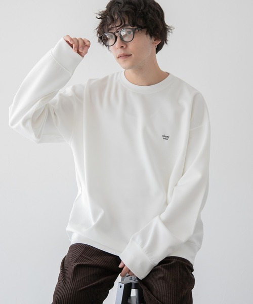 RAGEBLUE(レイジブルー)の「プチ刺繍/スムーステッククルーネックロンT(Tシャツ/カットソー・メンズ・ブルー/グレー/ブラック/ホワイト・MEDIUM/LARGE)」の8枚目の写真