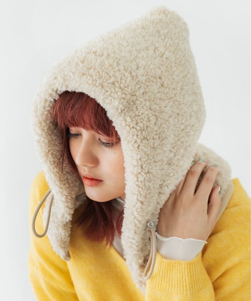CONTROL FREAK / CTFK(コントロールフリーク)の「CONTROL FREAK(コントロールフリーク)シャギーボリュームニットワッチ(ハット・レディース・ブラウン/ブルー/アイボリー/キャメル・FREE)」の5枚目の写真