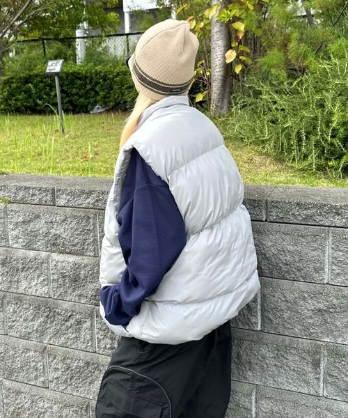 sedacle（セダクル）の「刺繍中綿ベスト（ベスト・メンズ・グレー/ブラック・LARGE/MEDIUM）」の10枚目の写真