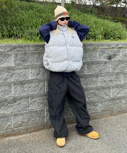 sedacle（セダクル）の「刺繍中綿ベスト（ベスト・メンズ・グレー/ブラック・LARGE/MEDIUM）」の12枚目の写真