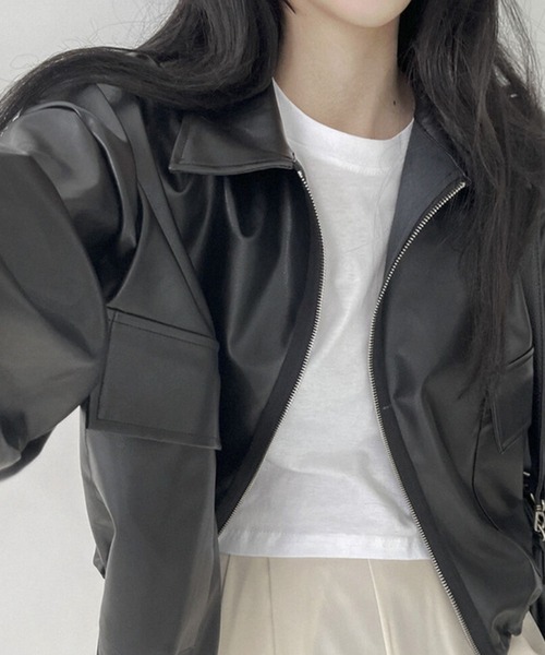 【セール】ダブルジッパー 合成皮革ジャケット（ライダースジャケット）｜gossip！ロサンゼルス（ゴシップロサンゼルス）