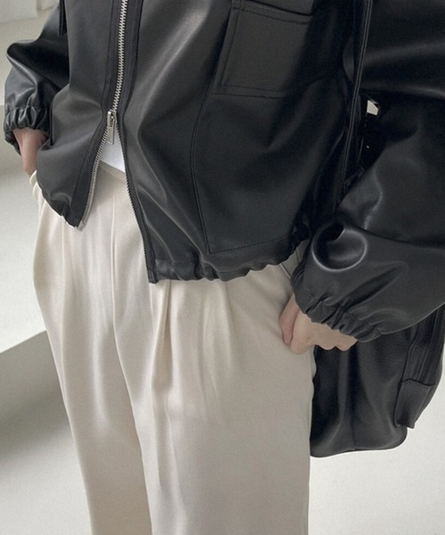 【セール】ダブルジッパー 合成皮革ジャケット（ライダースジャケット）｜gossip！ロサンゼルス（ゴシップロサンゼルス）