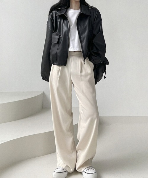 【セール】ダブルジッパー 合成皮革ジャケット（ライダースジャケット）｜gossip！ロサンゼルス（ゴシップロサンゼルス）