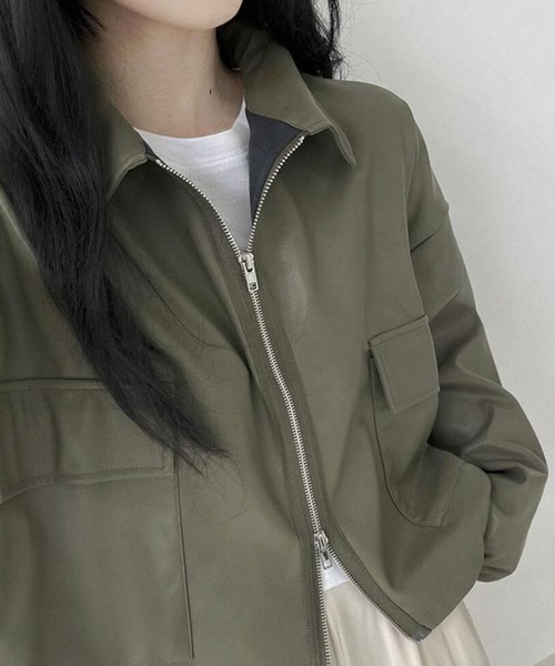 【セール】ダブルジッパー 合成皮革ジャケット（ライダースジャケット）｜gossip！ロサンゼルス（ゴシップロサンゼルス）