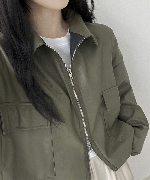 【セール】ダブルジッパー 合成皮革ジャケット（ライダースジャケット）｜gossip！ロサンゼルス（ゴシップロサンゼルス）