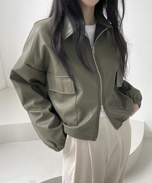 【セール】ダブルジッパー 合成皮革ジャケット（ライダースジャケット）｜gossip！ロサンゼルス（ゴシップロサンゼルス）