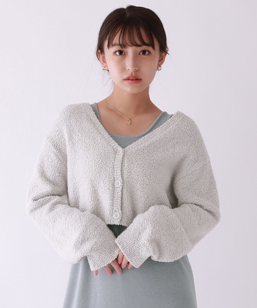 repipi armario(レピピ アルマリオ)の「☆セットアイテム☆ニット2Pワンピース(ワンピース・キッズ・ベージュ/ブルー/スミクロ・MEDIUM/LARGE)」の9枚目の写真