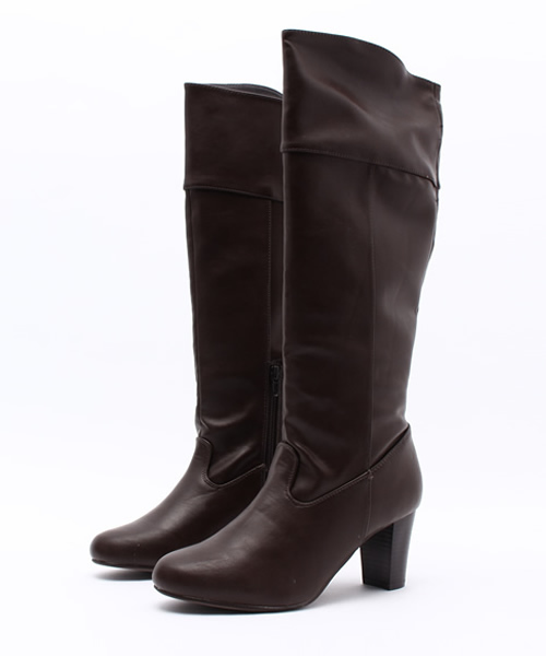 earth music&ecology(アースミュージックアンドエコロジー)の「ロングブーツ(ブーツ・レディース・ブラウン/ブラック/カーキ・22.5cm/24.5cm/23.5cm/23cm/24cm)」の2枚目の写真