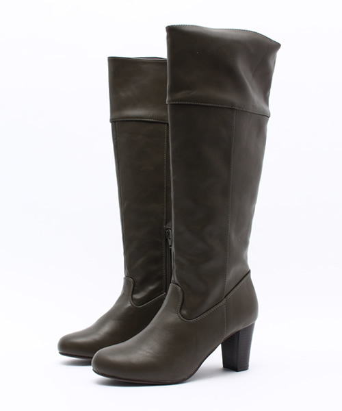 earth music&ecology(アースミュージックアンドエコロジー)の「ロングブーツ(ブーツ・レディース・ブラウン/ブラック/カーキ・22.5cm/24.5cm/23.5cm/23cm/24cm)」の3枚目の写真