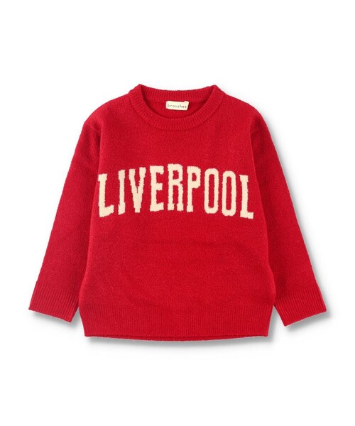 BRANSHES(ブランシェス)の「【洗濯機で洗える】ロゴ/チェックウォッシャブルニット(ニット/セーター・キッズ・ブラック/ベージュ/レッド/グレイッシュベージュ・110/130/120/150/140/90/100)」の4枚目の写真