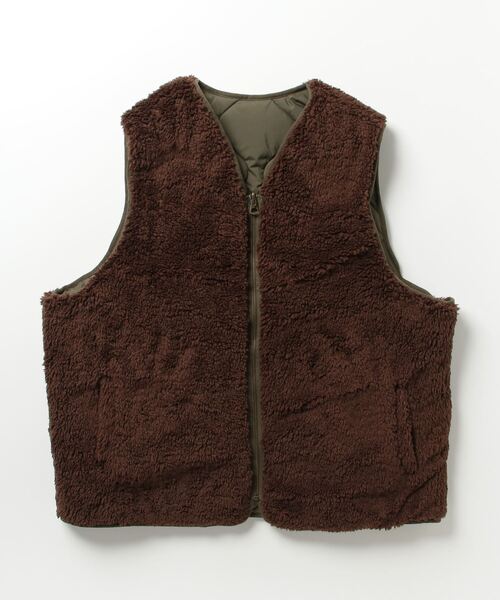 セール】ファー×キルティング リバーシブルベスト / Fur & Quilting
