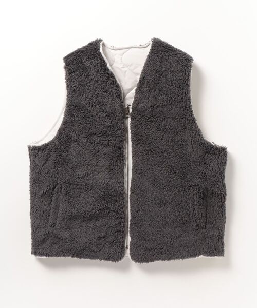 セール】ファー×キルティング リバーシブルベスト / Fur & Quilting