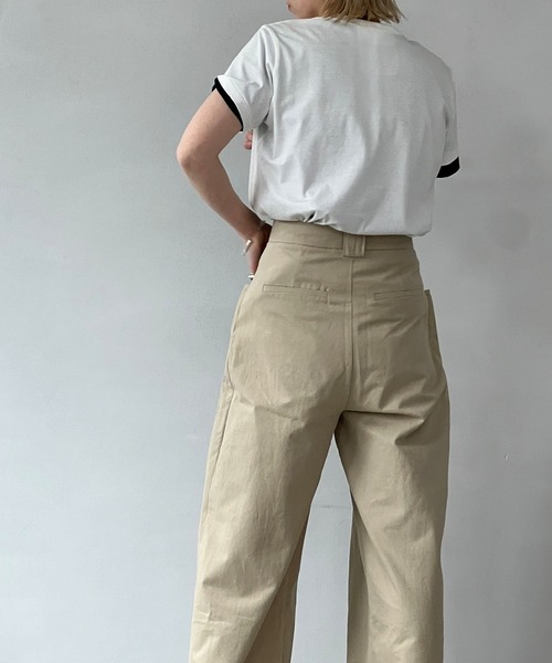 chuclla(チュクラ)の「CHUCLLA オリジナル レイヤード ブランクT chw24s001(Tシャツ/カットソー・レディース・ブラック/ホワイト・M/L/S/M)」の7枚目の写真