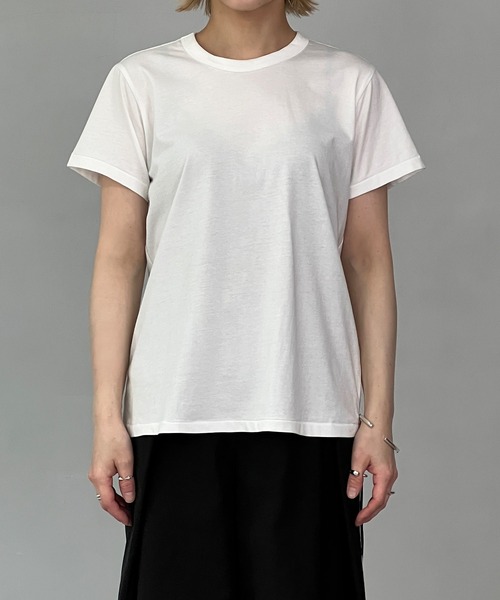 tシャツ Shiny layered CS  シャイニーレイヤードカットソー レディース SLY（スライ）の「TM LAYERED C/N TOPS ティーエム レイヤード