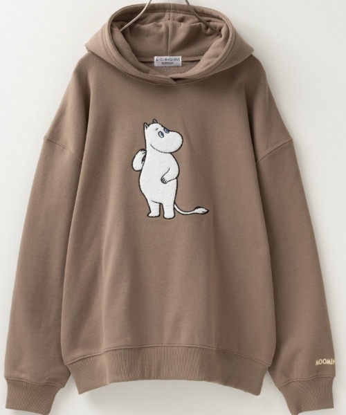 MOOMIN(ムーミン)の「ムーミン谷のなかまたち ゆるシルエットパーカー(パーカー・レディース・杢グレー/オートミール/モカ・フリー)」の8枚目の写真