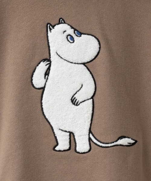 MOOMIN(ムーミン)の「ムーミン谷のなかまたち ゆるシルエットパーカー(パーカー・レディース・杢グレー/オートミール/モカ・フリー)」の9枚目の写真
