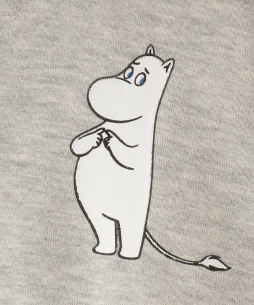 MOOMIN(ムーミン)の「ムーミン谷のなかまたち ゆるシルエットパーカー(パーカー・レディース・杢グレー/オートミール/モカ・フリー)」の6枚目の写真