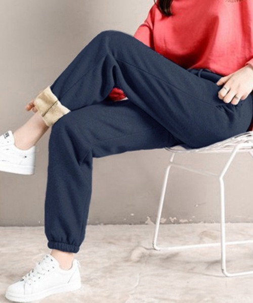 Miniministore(ミニミニストア)の「あったか裏起毛スウェットパンツレディース(スウェットパンツ・レディース・ピンク/ブラック/グレー/ネイビー・フリー)」の3枚目の写真