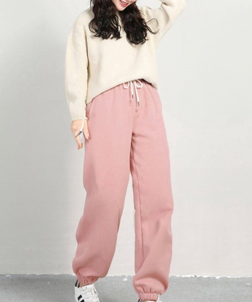 Miniministore(ミニミニストア)の「あったか裏起毛スウェットパンツレディース(スウェットパンツ・レディース・ピンク/ブラック/グレー/ネイビー・フリー)」の18枚目の写真