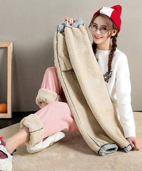 Miniministore(ミニミニストア)の「あったか裏起毛スウェットパンツレディース(スウェットパンツ・レディース・ピンク/ブラック/グレー/ネイビー・フリー)」の16枚目の写真