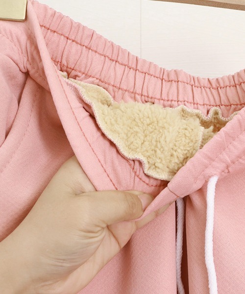 Miniministore(ミニミニストア)の「あったか裏起毛スウェットパンツレディース(スウェットパンツ・レディース・ピンク/ブラック/グレー/ネイビー・フリー)」の7枚目の写真