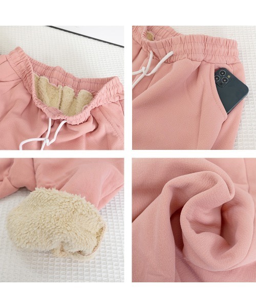 Miniministore(ミニミニストア)の「あったか裏起毛スウェットパンツレディース(スウェットパンツ・レディース・ピンク/ブラック/グレー/ネイビー・フリー)」の5枚目の写真