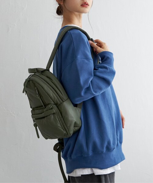 LBC（エルビーシー）の「パテッドミニリュック（ショルダーバッグ・レディース・ブラック/グリーン系・FREE）」の8枚目の写真