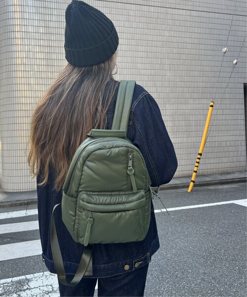 LBC（エルビーシー）の「パテッドミニリュック（ショルダーバッグ・レディース・ブラック/グリーン系・FREE）」の10枚目の写真