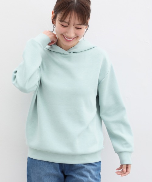 Honeys(ハニーズ)の「きれいめパーカー(パーカー・レディース・ミント/スミクロ/イエロー/グレイッシュベージュ/アイボリー/ブラック・M/3L/LL/L/S)」の18枚目の写真