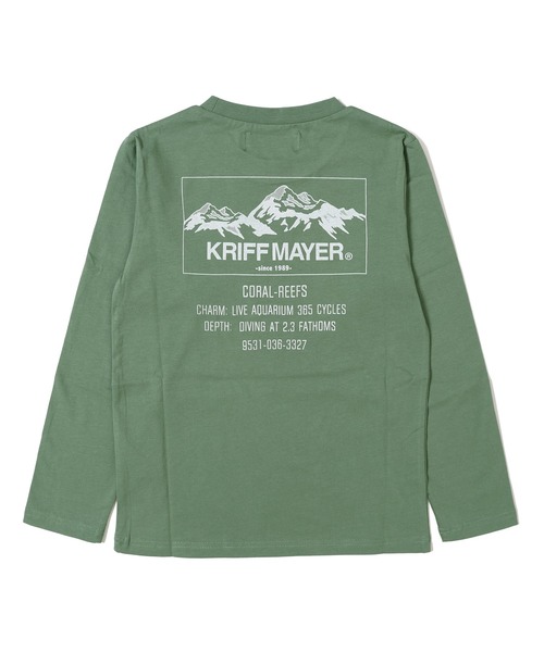 KRIFF MAYER Kid's Collection(クリフメイヤーキッズコレクション)の「楽LUCK TEE(山)(Tシャツ/カットソー・キッズ・チャコール/ネイビー/グリーン/ワインレッド・150/140/130/120/170/160)」の2枚目の写真