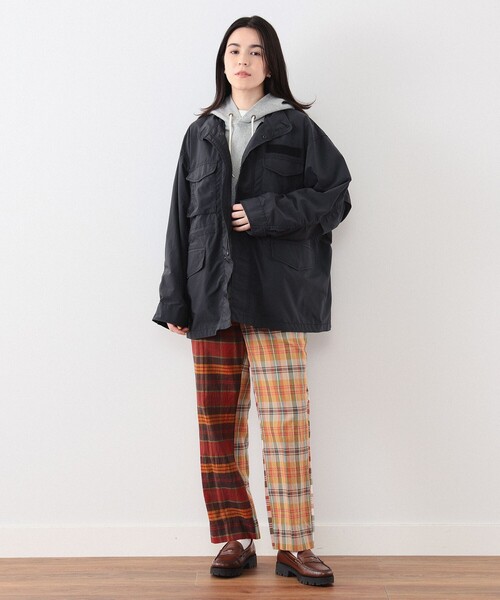 BEAMS BOY（ビームスボーイ）の「BEAMS BOY / ソロテックス M-65（ミリタリージャケット・レディース・ブラック/オリーブ・1/2）」の9枚目の写真