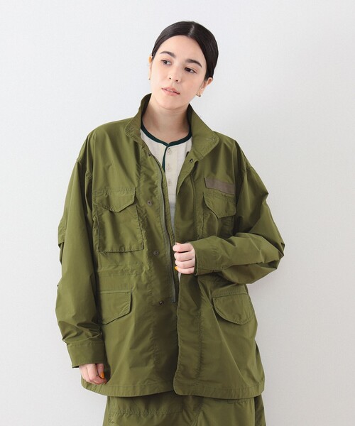 BEAMS BOY（ビームスボーイ）の「BEAMS BOY / ソロテックス M-65（ミリタリージャケット・レディース・ブラック/オリーブ・1/2）」の15枚目の写真