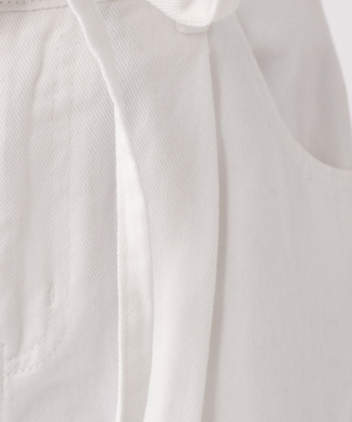 repipi armario（レピピ アルマリオ）の「ハイウエストリボンタックパンツ（デニムパンツ・キッズ・ホワイト/ライトブルー/グレー/ピンク・SMALL/LARGE/MEDIUM）」の15枚目の写真