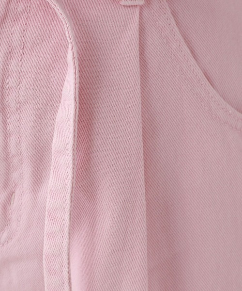 repipi armario（レピピ アルマリオ）の「ハイウエストリボンタックパンツ（デニムパンツ・キッズ・ホワイト/ライトブルー/グレー/ピンク・SMALL/LARGE/MEDIUM）」の17枚目の写真