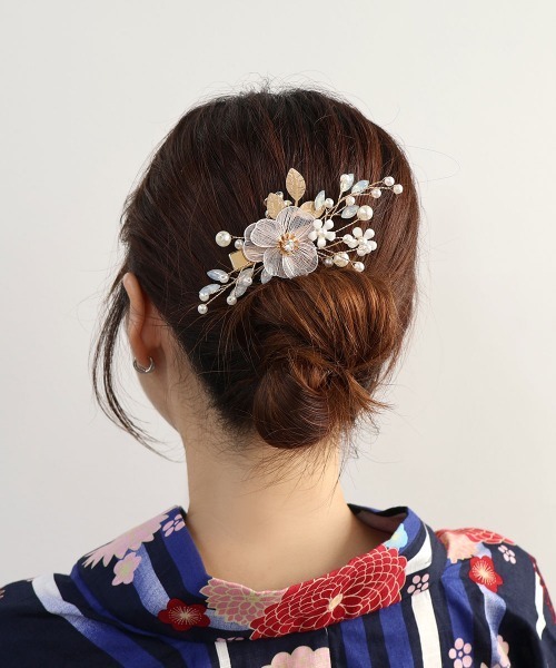 バレッタ ナノグラム モノグラムフラワー エナメル ヘアクリップ バレッタ ナノグラム モノグラムフラワー エナメル ヘアクリップ