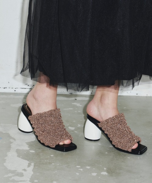 LA BELLE ETUDE（ラベルエチュード）の「poco2シャーリングサンダル（サンダル・レディース・ホワイト/ライトブルー/ブラック/ブラウン・L/M/S）」の14枚目の写真