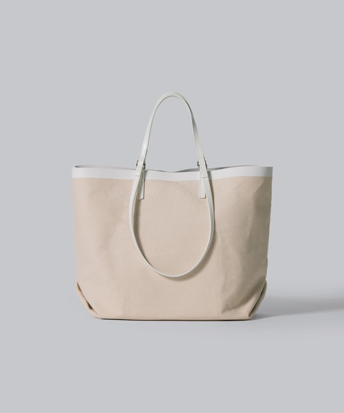 YAHKI(ヤーキ)の「【 YAHKI / ヤーキ 】CANVAS TOTE BAG / キャンバス トートバッグ(トートバッグ・レディース・ホワイト/ブラック・FREE)」の6枚目の写真