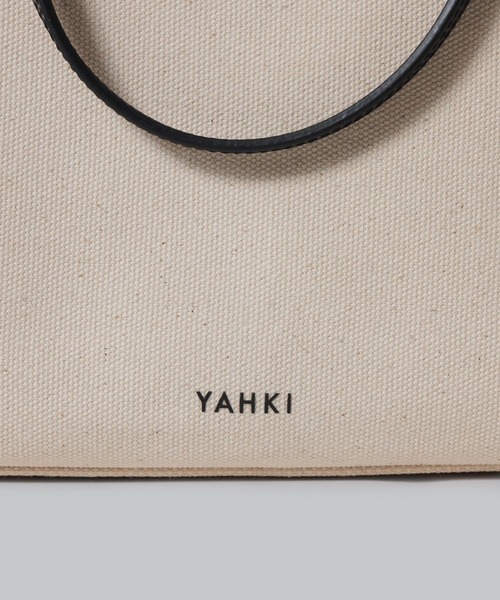 YAHKI(ヤーキ)の「【 YAHKI / ヤーキ 】CANVAS TOTE BAG / キャンバス トートバッグ(トートバッグ・レディース・ホワイト/ブラック・FREE)」の10枚目の写真