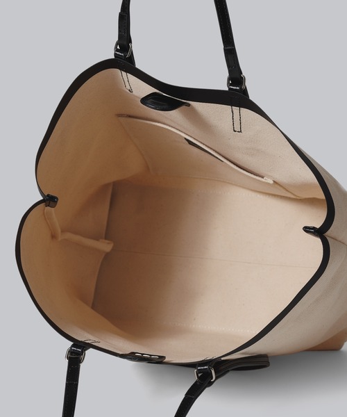 YAHKI(ヤーキ)の「【 YAHKI / ヤーキ 】CANVAS TOTE BAG / キャンバス トートバッグ(トートバッグ・レディース・ホワイト/ブラック・FREE)」の13枚目の写真