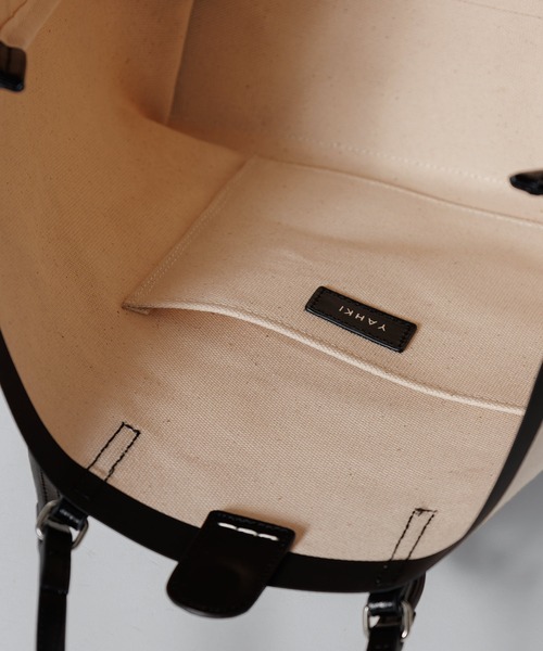 YAHKI(ヤーキ)の「【 YAHKI / ヤーキ 】CANVAS TOTE BAG / キャンバス トートバッグ(トートバッグ・レディース・ホワイト/ブラック・FREE)」の14枚目の写真