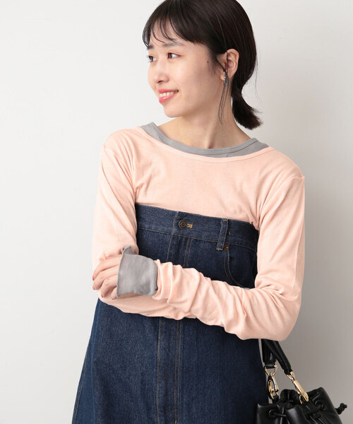 SLOBE IENA（スローブイエナ）の「《追加》【MILLER/ミラー】SLOBE別注 SHEER RIB クルーネック（Tシャツ/カットソー・レディース・ホワイト/グレー/ピンク・FREE）」の20枚目の写真