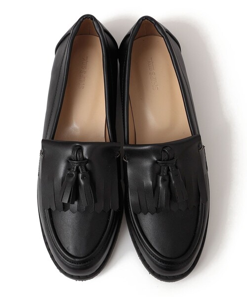 SHIPS any（シップス エニィ）の「SHIPS any: タッセル ローファー（ローファー・レディース・ブラック/オフホワイト・37/38/36）」の4枚目の写真