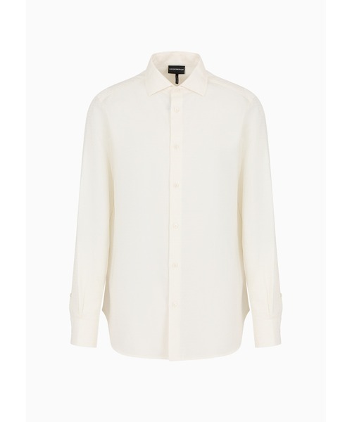 EMPORIO ARMANI（エンポリオアルマーニ）の「【エンポリオ アルマーニ】シャツ コットン製 オールオーバージャカード ロゴレタリング（シャツ/ブラウス・メンズ・ブラック系その他/アイボリー/ブルーグレー・LARGE/SMALL/MEDIUM/X-LARGE）」の12枚目の写真